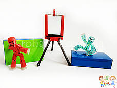 Набір фігурок для анімаційної творчості StikBot з анімаційною студією сценою та штативом для зйомки JM-03, фото 3
