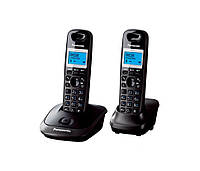 Радіотелефон Panasonic KX-TG2512UAT Титан + доп. трубка, АОН, Caller ID