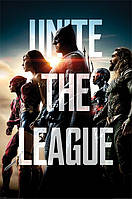 Постер плакат "Лига Справедливости / Justice League Movie (Unite The League)" 61x91.5см (ps-0044)