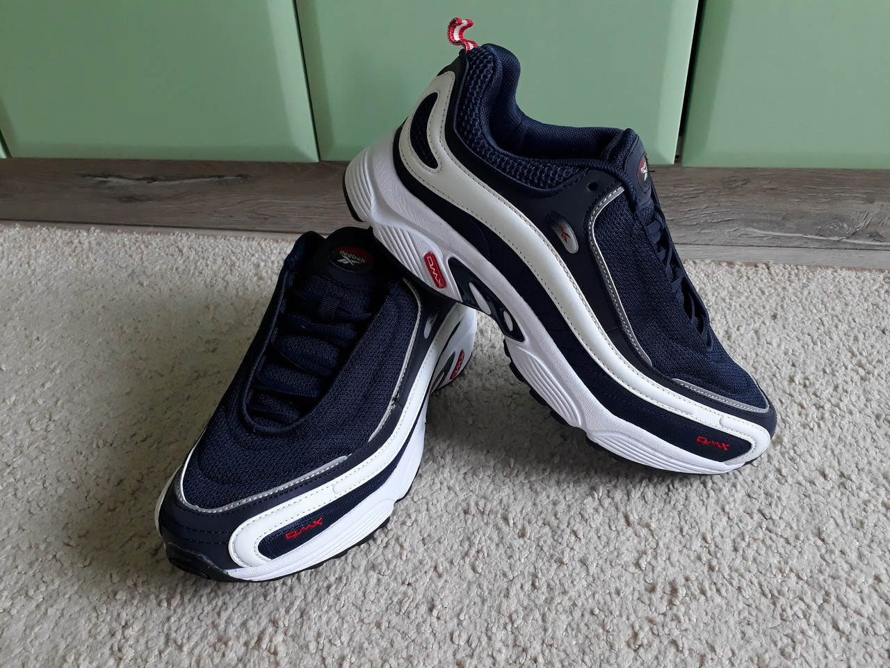 Чоловічі кросівки Reebok Daytona DMX Darkblue/White темно-синій з білим