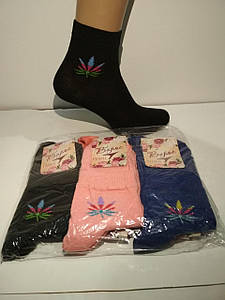 Шкарпетки жіночі спортивні укорочені "Конопля" 23-25 р. (Демісезонні) Варос