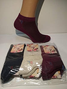 Шкарпетки жіночі вкорочені, спорт стрейч 23-25 р. (Літні/сітка) Варос