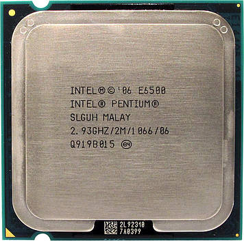 Процесор Intel Pentium Dual-Core E6500 2.93GHz/2M/1066 (SLGUH) s775, tray