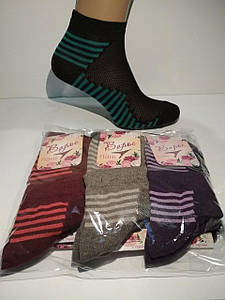 Шкарпетки жіночі укорочені 21-23 р. (Літні/сітка) Варос