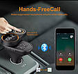ФМ блютус модулятор слайдер + гучний зв'язок / вільні руки + зарядний 2хUSB + microSD, фото 5