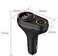 ФМ блютус модулятор слайдер + гучний зв'язок / вільні руки + зарядний 2хUSB + microSD, фото 8