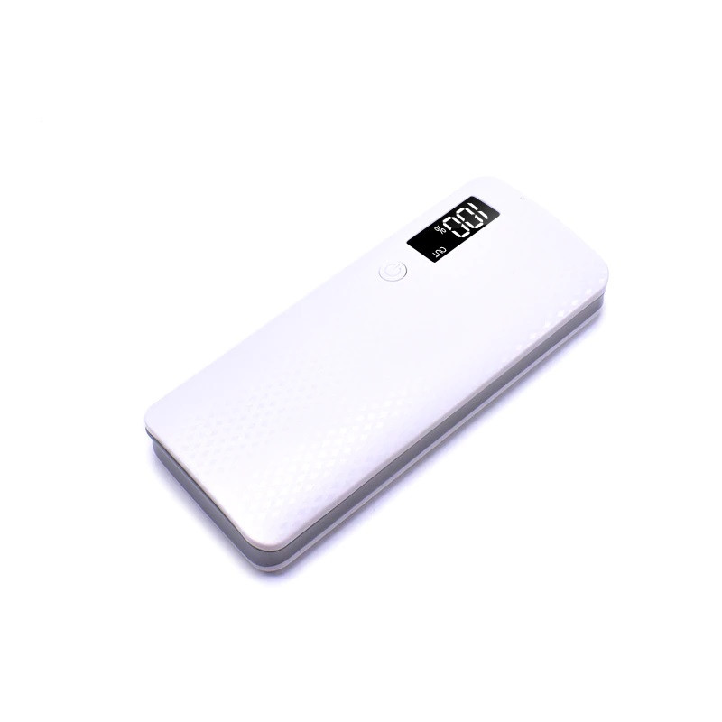 Корпус для Power bank на 5 акумуляторів 18650 (Білий — Сірий)