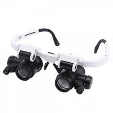 Лупа-окуляри бінокулярні NO.9892H-1 (8x/23x) з LED підсвічуванням
