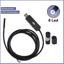 Водонепроникний USB ендоскоп-бороскоп з камерою (2Мп, 2м, Ø7мм) OC10200