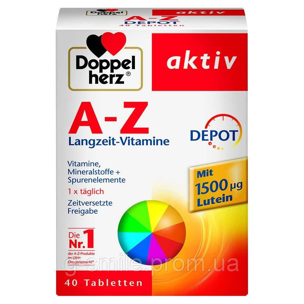 Doppelherz A-Z Depot Tabletten, 40 St. Біологічно активна добавка Допельгерц від А до Цинку