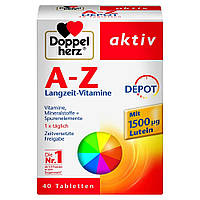Doppelherz A-Z Depot Tabletten, 40 St. Біологічно активна добавка Допельгерц від А до Цинку