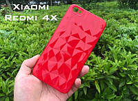 Чохол-накладка з оригінальною текстурою для Xiaomi Redmi 4X, колір червоний