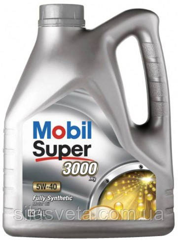 Автомобільна моторна олива синтетична "Mobil" (SuperTM 3000 X1) (5W-40)(4L)