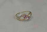 Срібне кільце з золотими пластинами, фото 7