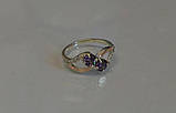Срібне кільце з золотими пластинами, фото 4