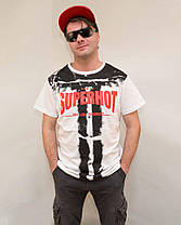 Футболка чоловіча з коротким рукавом і принтом Super Hot від M до XXL, фото 5