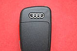 Викидний ключ Audi 3+1 кнопки Америка без електроніки, фото 4