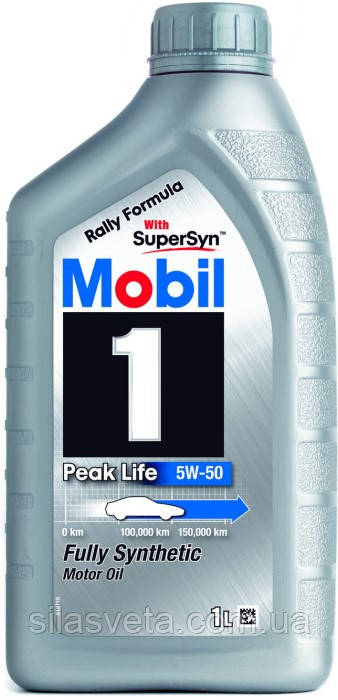 Автомобільна моторна олива синтетична "Mobil" (Mobil 1 TM) (5W-50)(1L)