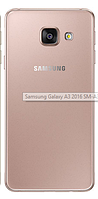 Крышка корпуса Samsung A310 розовая