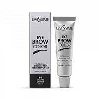 Профессиональная краска для бровей Levissime Eye brow color Брови, Кожа головы, Лицо, окрашивание бровей, Графит 1-1