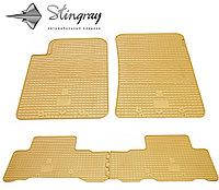 Гумові килимки SsangYong Rexton W 2013- (Санг Йонг Рекстон) кількість 4 штуки