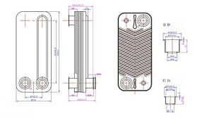 Теплообмінник ГВП Navien Ace 24, Coaxial 24, Atmo 20-24 PAS201STS_001, фото 3