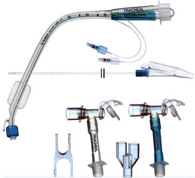 Набір двопросвітної бронхіальної трубки для бронхіальної інтубації (різні розміри)
