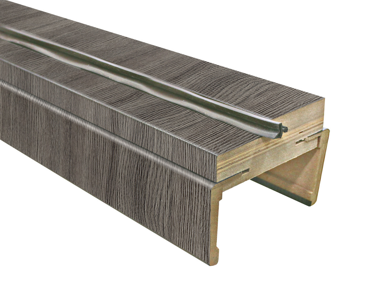 Погонаж телескопічний cortex alumo 100 мм дуб ash line, комплект, фото 1