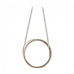 Кругові Addi 100см спиці на золотій нитці