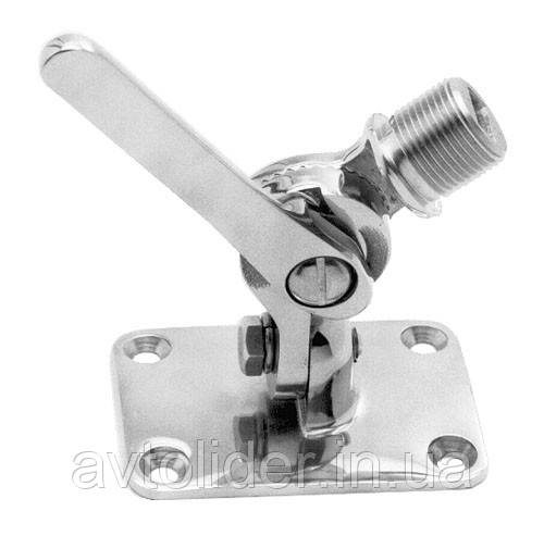 Неіржавкий тримач антени з монтажною пластиною, фото 1