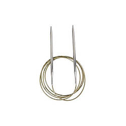 Спиці кругові 150 см 2.25 Addi на золотій волосіні