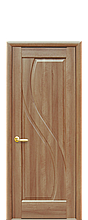 Дверне полотно Прима Золота Вільха глухе з гравіюванням