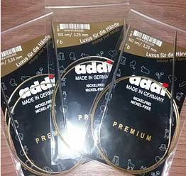 Спиці кругові 100 см 3.25 Addi на золотій волосіні