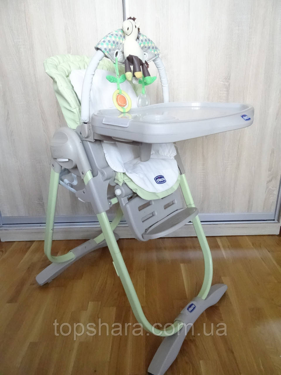 Стільчик для годування Chicco Polly Magic 3in1 lime