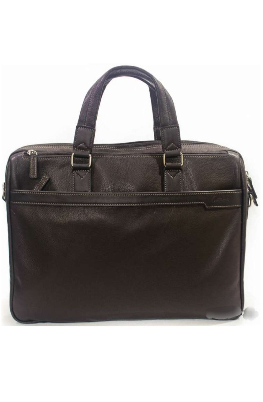 Сумка портфель ділової для ноутбука і документів з натуральної шкіри чоловіча, фото 1