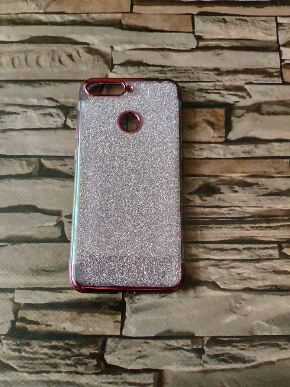 Чохол блискучий для Huawei Y6 Prime 2018 Бузковий обідок