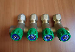 Колектор на 4 виходи для теплої підлоги 3/4"x16*2 (європейськийус)