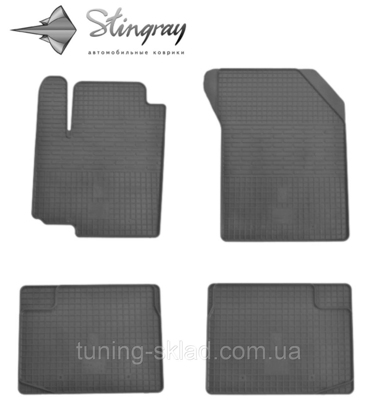 Гумові килимки Suzuki SX4 2013- (Сузуки СХ4) кількість 4 штуки
