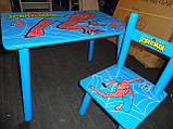 Набір дитячих меблів Столик + 2 стільчика «Людина-павук» м 0294 КИЇВ, фото 7