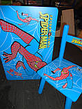 Набір дитячих меблів Столик + 2 стільчика «Людина-павук» м 0294 КИЇВ, фото 8
