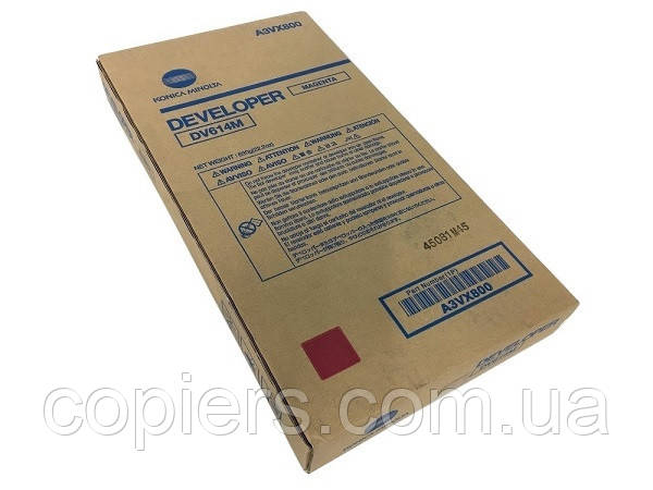 Девелопер DV614 M Konica Minolta bizhub PRESS C1060 C1060L C1070 C2060 C2060L C2070 C71hc., A3VX800