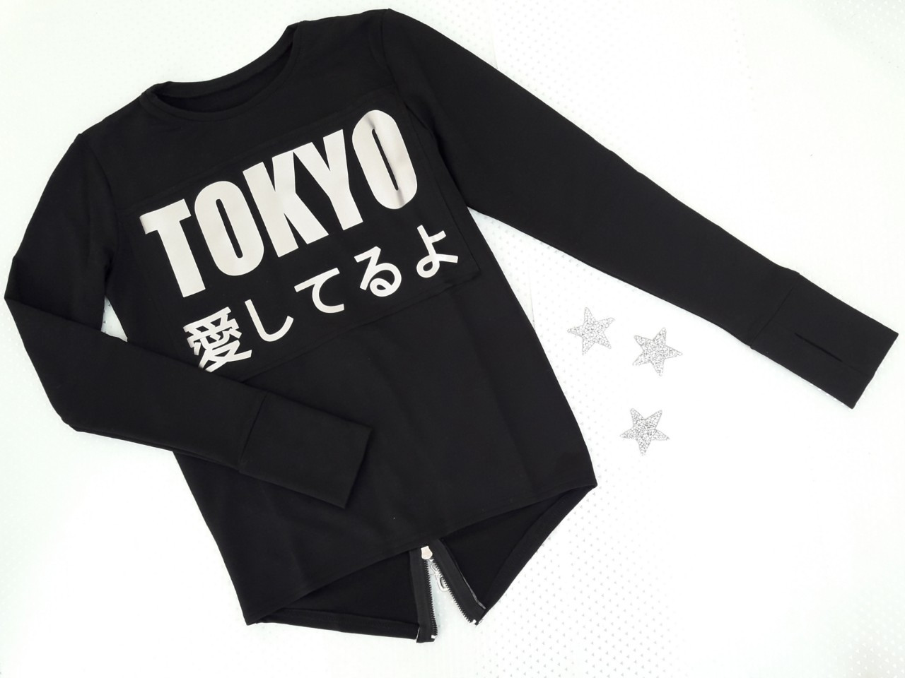 Батник підлітковий "TOKYO", розмір 152-170, чорний