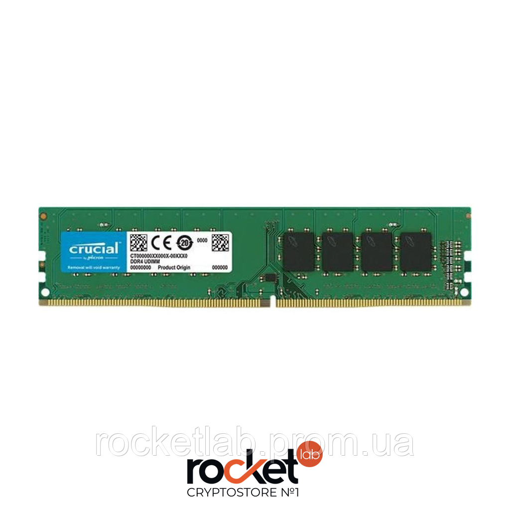 Модуль памяти для компьютера (ОЗУ) DDR4 4GB 2400 MHz MICRON (CT4G4DFS824A) - фото 1 - id-p572338601