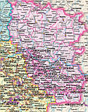 Карта України політико-адміністративна в рамі 150х109 см, фото 3