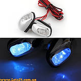Омивачі лобового скла з синьою LED-підсвіткою форсунки омивача повторювачі поворотів, фото 6