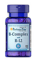 Комплекс вітамінів Puritan's Pride — B-Complex and B-12 (180 таблеток)