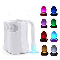 IHomy LED-підсвітка світильник нічник для унітаза з датчиком руху 8 кольорів ґаджет у ванну