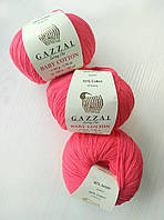 Пряжа Gazzal Baby Cotton — 3458 червоно-кораловий