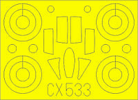 Маска для збірної моделі літака Міг-25РБТ (ICM) 1/72 EDUARD CX533