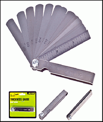 Комплект щупів для свічок запалювання ALLOID КЩ-6026 від 0,05 до 0,63 мм (15 предметів)